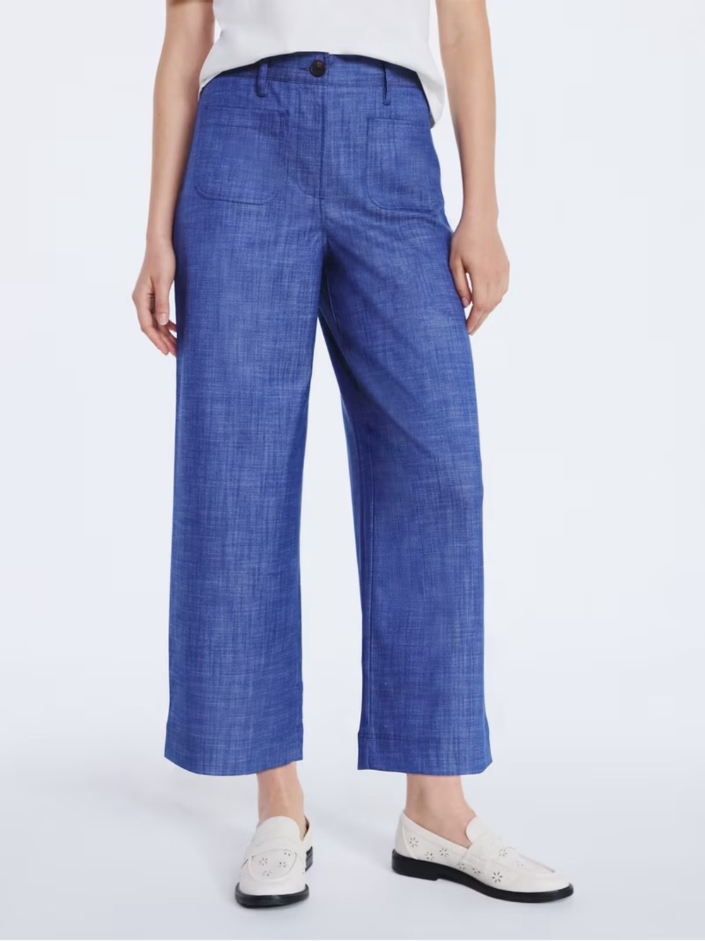Wide-Leg Pant in Deep Blue